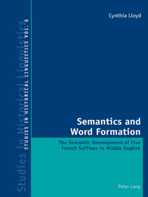 cover image of Semantics and Word Formation
